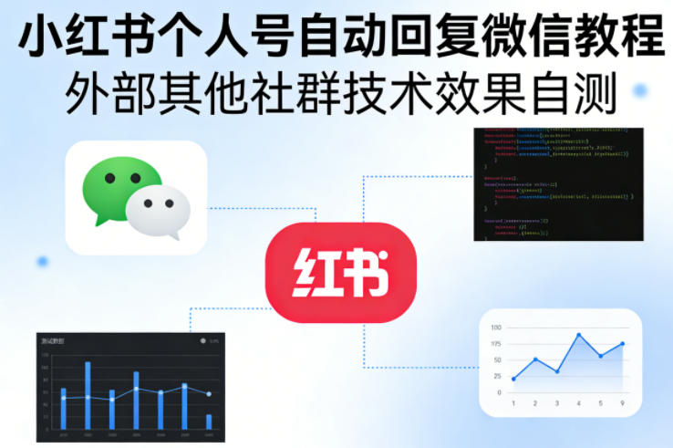 小红书个人号自动回复微信教程，外部其他社群技术，效果自测-亮剑学堂