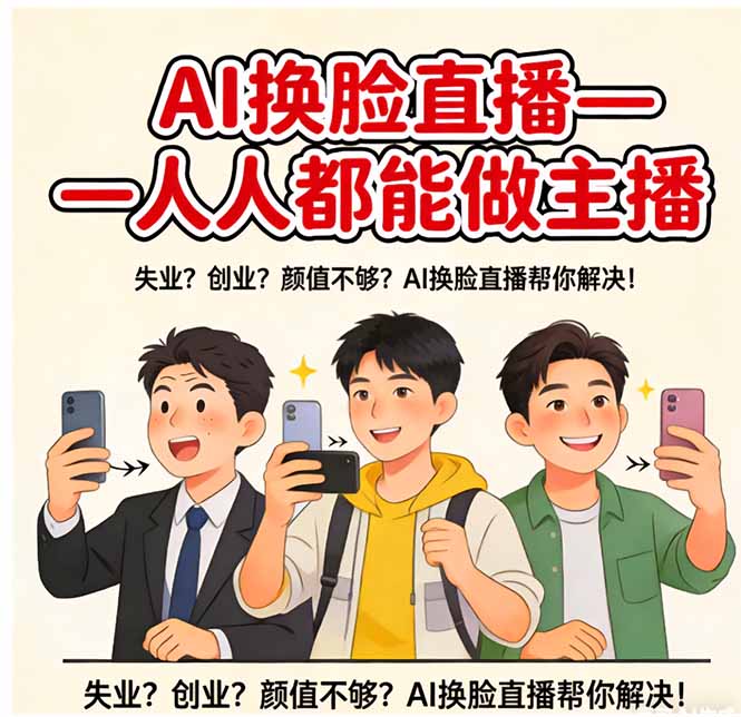 AI换脸直播,人人都能做主播-亮剑学堂