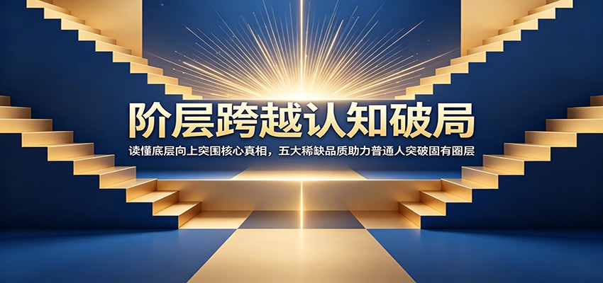 阶层跨越认知破局:读懂底层向上突围核心真相,五大稀缺品质助力普通人突破固有圈层-亮剑学堂